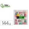 OJO MARCA LIDERPAPEL 18 MM BLANCO CON PUPILA DE COLORES SURTIDOS PACK DE 108 UNIDADES