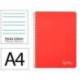 CUADERNO ESPIRAL MARCA LIDERPAPEL DIN A4 WITTY TAPA DURA 80H 90GR PAUTA 3,5MM CON MARGEN COLOR ROJO