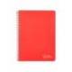 CUADERNO ESPIRAL MARCA LIDERPAPEL DIN A4 WITTY TAPA DURA 80H 90GR PAUTA 3,5MM CON MARGEN COLOR ROJO
