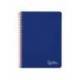 CUADERNO ESPIRAL MARCA LIDERPAPEL DIN A4 WITTY TAPA DURA 80H 90GR PAUTA 2,5MM CON MARGEN COLOR AZUL OSCURO