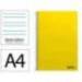 CUADERNO ESPIRAL MARCA LIDERPAPEL DIN A4 SMART TAPA BLANDA 80H 75GR PAUTA 3,5MM CON MARGEN COLOR AMARILLO