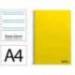 CUADERNO ESPIRAL MARCA LIDERPAPEL DIN A4 SMART TAPA BLANDA 80H 75GR PAUTA 2,5MM CON MARGEN COLOR AMARILLO