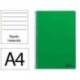 CUADERNO ESPIRAL MARCA LIDERPAPEL DIN A4 SMART TAPA BLANDA 80H 75GR RAYADO HORIZONTAL CON MARGEN COLOR VERDE