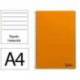CUADERNO ESPIRAL MARCA LIDERPAPEL DIN A4 SMART TAPA BLANDA 80H 75GR RAYADO HORIZONTAL CON MARGEN COLOR NARANJA
