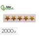 GOMETS MARCA LIDERPAPEL AUTOADHESIVO S ESTRELLAS DORADAS SURTIDAS BOLSA DE 5 HOJAS CON 200 UNIDADES