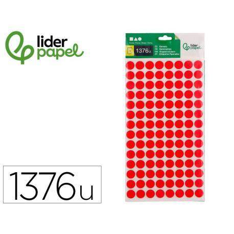 GOMETS MARCA LIDERPAPEL FIGURAS SURTIDAS BOLSA DE 12 HOJAS FIGURAS GEOMETRICAS PEQUEÑAS COLORES SURTIDOS