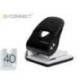 TALADRADOR MARCA Q-CONNECT KF14221 2 TALADROS COLOR NEGRO ABERTURA 3,5 MM CAPACIDAD 40 HOJAS