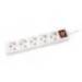 REGLETA MARCA Q-CONNECT 5 TOMAS DE CORRIENTE CON INTERRUPTOR LONGITUD CABLE 1,5 MT COLOR BLANCO