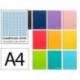 CUADERNO ESPIRAL MARCA LIDERPAPEL DIN A4 WITTY TAPA DURA 80H 90GR MILIMETRADO 2MM COLORES SURTIDOS