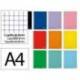 CUADERNO ESPIRAL MARCA LIDERPAPEL DIN A4 WITTY TAPA DURA 80H 90GR CUADRO 8MM CON MARGEN COLORES SURTIDOS