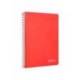 CUADERNO ESPIRAL MARCA LIDERPAPEL DIN A4 WITTY TAPA DURA 80H 90GR CUADRO 4MM CON MARGEN COLOR ROJO