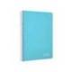 CUADERNO ESPIRAL MARCA LIDERPAPEL DIN A4 WITTY TAPA DURA 80H 90GR CUADRO 4MM CON MARGEN COLOR CELESTE