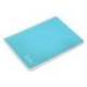 CUADERNO ESPIRAL MARCA LIDERPAPEL DIN A4 WITTY TAPA DURA 80H 90GR CUADRO 4MM CON MARGEN COLOR CELESTE
