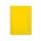 CUADERNO ESPIRAL MARCA LIDERPAPEL DIN A4 WITTY TAPA DURA 80H 90GR CUADRO 4MM CON MARGEN COLOR AMARILLO