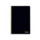 CUADERNO ESPIRAL MARCALIDERPAPEL DIN A4 SMART TAPA BLANDA 80H 75GR CUADRO 4MM CON MARGEN COLOR NEGRO