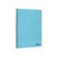 CUADERNO ESPIRAL MARCA LIDERPAPEL DIN A4 SMART TAPA BLANDA 80H 75GR CUADRO 4MM CON MARGEN COLOR CELESTE