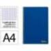 CUADERNO ESPIRAL MARCA LIDERPAPEL DIN A4 SMART TAPA BLANDA 80H 75GR CUADRO 4MM CON MARGEN COLOR AZUL OSCURO