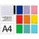 CUADERNO ESPIRAL MARCA LIDERPAPEL DIN A4 SMART TAPA BLANDA 80H 75GR CUADRO 4 MM CON MARGEN COLORES SURTIDOS
