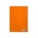 CUADERNO ESPIRAL MARCA LIDERPAPEL DIN A4 PAUTAGUIA TAPA DURA 80H 90 GR CUADRO PAUTADO 4MM COLOR NARANJA
