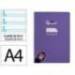 CUADERNO ESPIRAL MARCA LIDERPAPEL DIN A4 PAUTAGUIA TAPA DURA 80H 90 GR CUADRO PAUTADO 4MM COLOR LILA