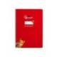 CUADERNO ESPIRAL MARCA LIDERPAPEL DI N A4 PAUTAGUIA TAPA BLANDA 80H 75 GR CUADRO PAUTADO 4MM COLOR ROJO