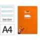CUADERNO ESPIRAL MARCA LIDERPAPEL DI N A4 PAUTAGUIA TAPA BLANDA 80H 75 GR CUADRO PAUTADO 2,5MM COLOR NARANJA