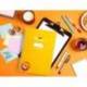 CUADERNO ESPIRAL MARCA LIDERPAPEL DI N A4 PAUTAGUIA TAPA BLANDA 80H 75 GR CUADRO PAUTADO 2,5MM COLOR AMARILLO