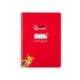 CUADERNO ESPIRAL MARCA LIDERPAPEL DI N A5 PAUTAGUIA TAPA DURA 80H 90 GR CUADRO PAUTADO 5MM COLOR ROJO