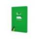CUADERNO ESPIRAL MARCA LIDERPAPEL DI N A5 PAUTAGUIA TAPA DURA 80H 90 GR CUADRO PAUTADO 4MM COLOR VERDE