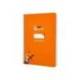 CUADERNO ESPIRAL MARCA LIDERPAPEL DI N A5 PAUTAGUIA TAPA DURA 80H 90 GR CUADRO PAUTADO 4MM COLOR NARANJA