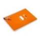 CUADERNO ESPIRAL MARCA LIDERPAPEL DI N A5 PAUTAGUIA TAPA DURA 80H 90 GR CUADRO PAUTADO 4MM COLOR NARANJA