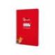 CUADERNO ESPIRAL MARCA LIDERPAPEL DI N A5 PAUTAGUIA TAPA DURA 80H 90 GR CUADRO PAUTADO 3MM COLOR ROJO