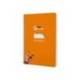 CUADERNO ESPIRAL MARCA LIDERPAPEL DI N A5 PAUTAGUIA TAPA DURA 80H 90 GR CUADRO PAUTADO 3MM COLOR NARANJA