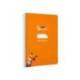 CUADERNO ESPIRAL MARCA LIDERPAPEL DI N A5 PAUTAGUIA TAPA DURA 80H 90 GR CUADRO PAUTADO 3MM COLOR NARANJA