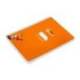 CUADERNO ESPIRAL MARCA LIDERPAPEL DI N A5 PAUTAGUIA TAPA DURA 80H 90 GR CUADRO PAUTADO 3MM COLOR NARANJA
