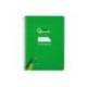 CUADERNO ESPIRAL MARCA LIDERPAPEL DI N A5 PAUTAGUIA TAPA BLANDA 40H 75 GR CUADRO PAUTADO 4MM COLOR VERDE