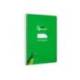 CUADERNO ESPIRAL MARCA LIDERPAPEL DI N A5 PAUTAGUIA TAPA BLANDA 40H 75 GR CUADRO PAUTADO 4MM COLOR VERDE