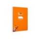 CUADERNO ESPIRAL MARCA LIDERPAPEL DI N A5 PAUTAGUIA TAPA BLANDA 40H 75 GR CUADRO PAUTADO 4MM COLOR NARANJA