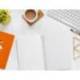 CUADERNO ESPIRAL MARCA LIDERPAPEL DI N A5 PAUTAGUIA TAPA BLANDA 40H 75 GR CUADRO PAUTADO 3MM COLOR NARANJA