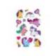 PEGATINAS MARCA IMAGINOVO UNICORNIOS MAGIC DREAMS CON BRILLO 190X105 MM EN BLISTER