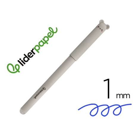 BOLIGRAFO FANTASIA MARCA LIDERPAPEL ANIMAL TOWN RATON TINTA AZUL BORRABLE PUNTA 1 MM