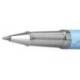ROLLER MARCA BELIUS BELLA ALUMINIO COLOR AZUL CELESTE DISEÑO PLATEADO RELIEVE TINTA COLOR NEGRO CAJA DE DISEÑO