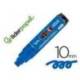 ROTULADOR MARCA LIDERPAPEL ACRYLIC BASE AGUA TODO TIPO DE SUPERFICIE PUNTA RECTANGULAR 10 MM AZUL