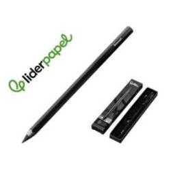 LAPIZ DE GRAFITO INFINITO MARCA LIDERPAPEL ALUMINIO HEXAGONAL NEGRO ULTRA RESISTENTE 1 PUNTA DE RECAMBIO