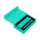PLUMA Y ESTUCHE BELIUS SOIREE ART DECO TURQUESA DORADO TINTA AZUL CAJA DE DISEÑO
