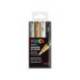 ROTULADOR MARCA UNI POSCA PC-1M/4C MARCADOR DE PINTURA PUNTA EXTRAFINA 1 MM ESTUCHE GSWB DE 4 UNIDADES SURTIDAS