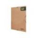 CARPETA MARCA LIDERPAPEL GOMAS DIN A4+ COLOR KRAFT MARRON CARTULINA