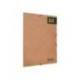 CARPETA MARCA LIDERPAPEL GOMAS DIN A4+ COLOR KRAFT MARRON CARTULINA