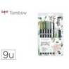 SET WATERCOLORING MARCA TOMBOW GREENERY 9 PIEZAS