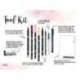 SET WATERCOLORING MARCA TOMBOW SET FLORAL 9 PIEZAS
